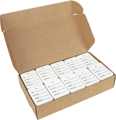 1000pcs price tags white - 1000pcs,