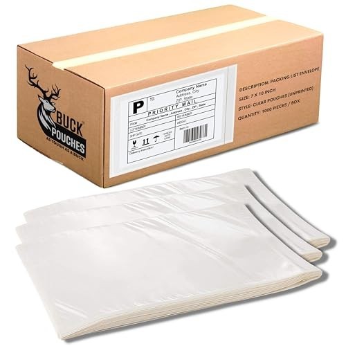 100 pack 7x10 clear shipping - 100,